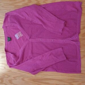 Eddie Bauer Large Tall 3/4 Cardigan